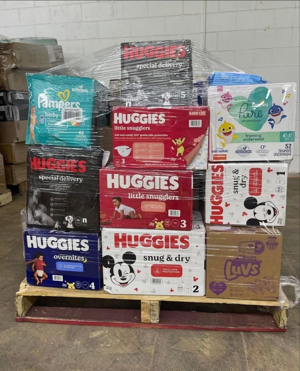 Baby Diapers Wholesale Pallet (50 Cases at $500) - Image 3